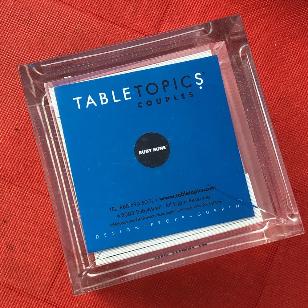 ✨Table Topics✨Couples Edition 2003